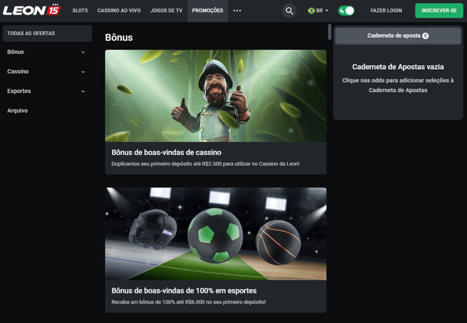 Na análise actual, não encontrámos quaisquer bónus ou promoções específicas dirigidas aos sectores desportivo ou esports, o que é um aspecto algo lamentável. Como dissemos, os bônus e promoções são incentivos valiosos para os usuários e representam benefícios benéficos para atrair novos jogadores.